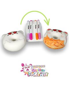 Squishy Fantasy con pennarelli: Ciambella.