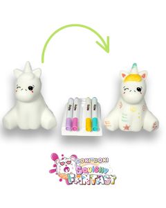 Squishy Fantasy con pennarelli: Unicorno