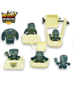 Wild Warriors World Skull Battle Set con 10 sorprese