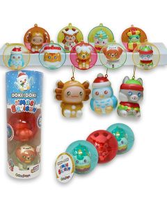 Doki Doki XMAS Squishy: Funny Box con 3 personaggi diversi