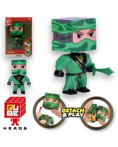 Ninja Cube Heads Daigon - Testa Rompicapo Staccabile