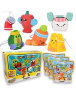 Pluffers Squishy Fit: Funny Box con 3 personaggi diversi