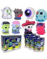 Pluffers Squishy Monster Series 2: Funny Box con 3 personaggi diversi.